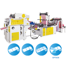 Fully Automatic High Speed Perforating Coreless Bags On Roll Machine + Automatic Rewinder Changing Rolls Device With Servo Motor Control<BR>Model:CWAP+C-SV (For HD/LD tight roll)