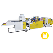 Super High Speed Fully Automatic Three Lines T-shirt Bag Making Machine With 1 Photocell & Servo Motor Control<BR>Model:CW-P3