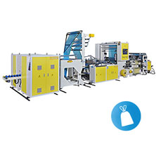 Fully Automatic Perforating Draw Tape Bags On Roll Making Machine By Servo Motors Control<BR>Model:CW-1200PDR-SV
