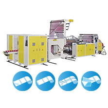 Fully Automatic High Speed Shuttle Type Perforating Bottom Sealing Bags On Roll Making Machine<BR>Model:CW-SR